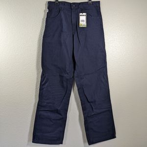 Carhartt Loose Fit Flame-Resistant FR Canvas Pant, 34X32, Navy, NWT